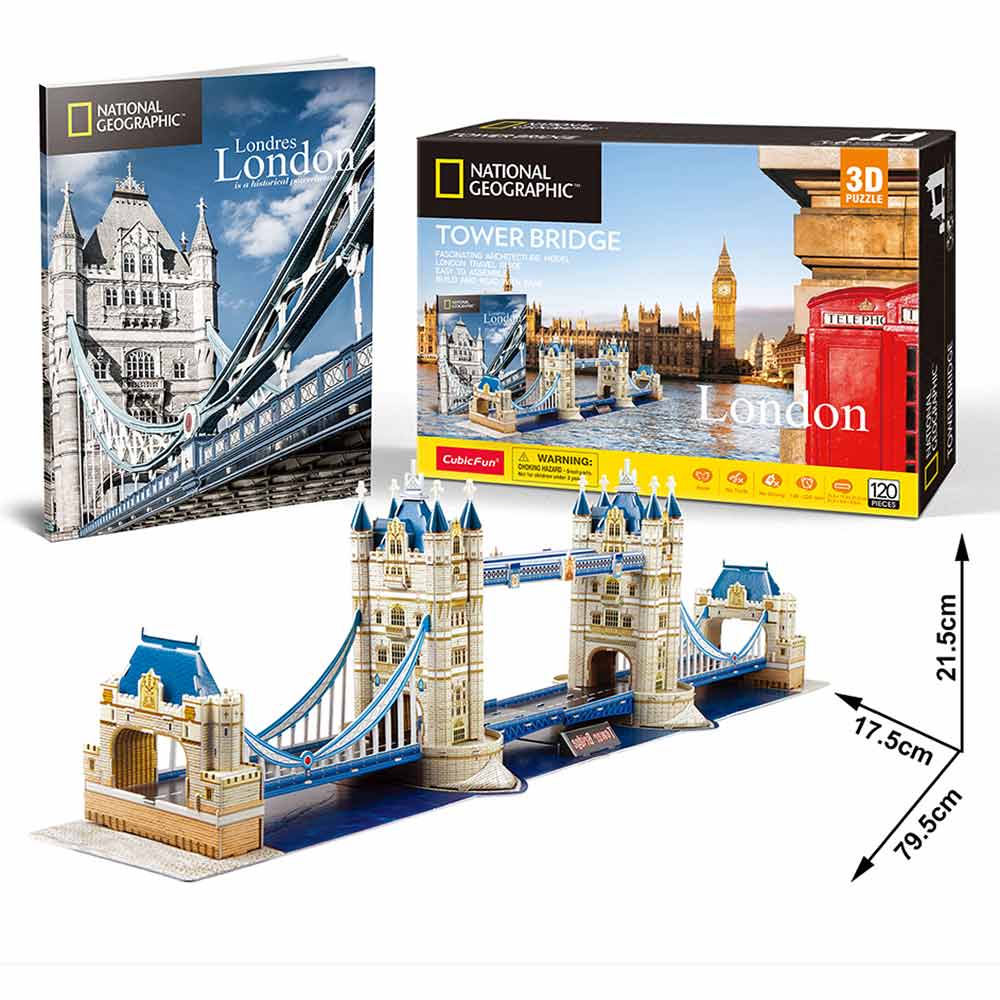 Cubicfun 3D puzle Tower Bridge v Londonu 